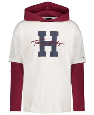Мужская футболка Tommy Hilfiger с капюшоном и графическим принтом