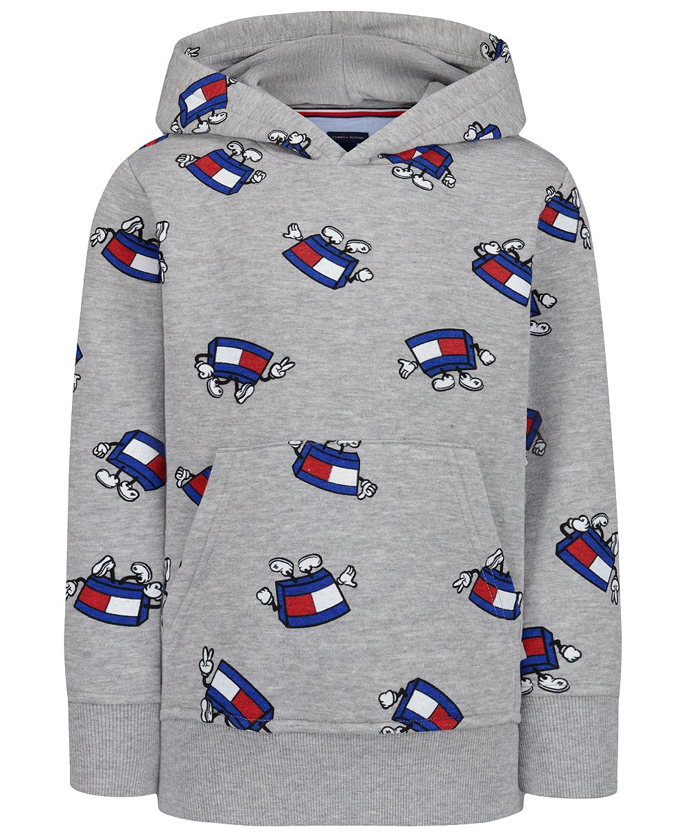 Детский худи с капюшоном и карманом-кенгуру с принтом Mascot от Tommy Hilfiger, размеры 2T-7