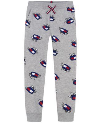 Детские джоггеры с завязками и принтом Mascot от Tommy Hilfiger, размеры 2T-20
