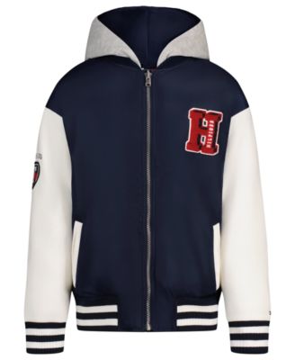 Tommy Hilfiger Детский бомбер с капюшоном и подкладкой из флиса