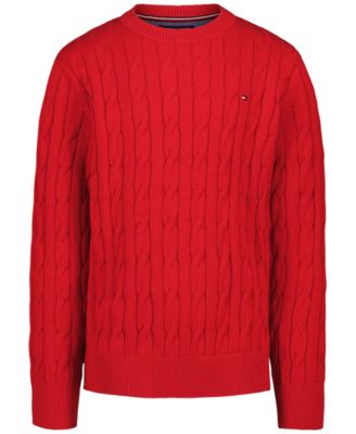 Tommy Hilfiger мужской свитер с круглым вырезом и жгутовым узором