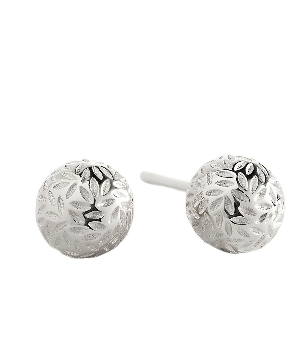 Mint & Lily Textured Gold Ball Studs