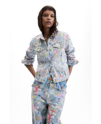 Desigual Women's Printed Denim Jacket