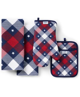 Набор кухонных принадлежностей Town & Country Living Patriotic Plaid 4-Piece