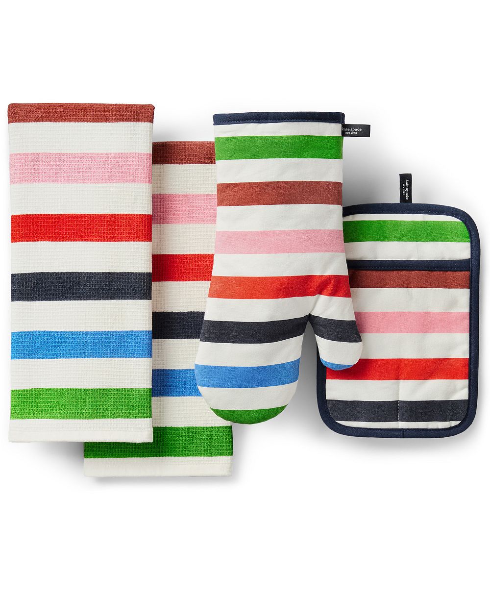 kate spade new york набор кухонных принадлежностей Adventure Stripe, 4 шт.