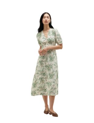 Женское платье Hobbs London Florentina с V-образным вырезом, миди