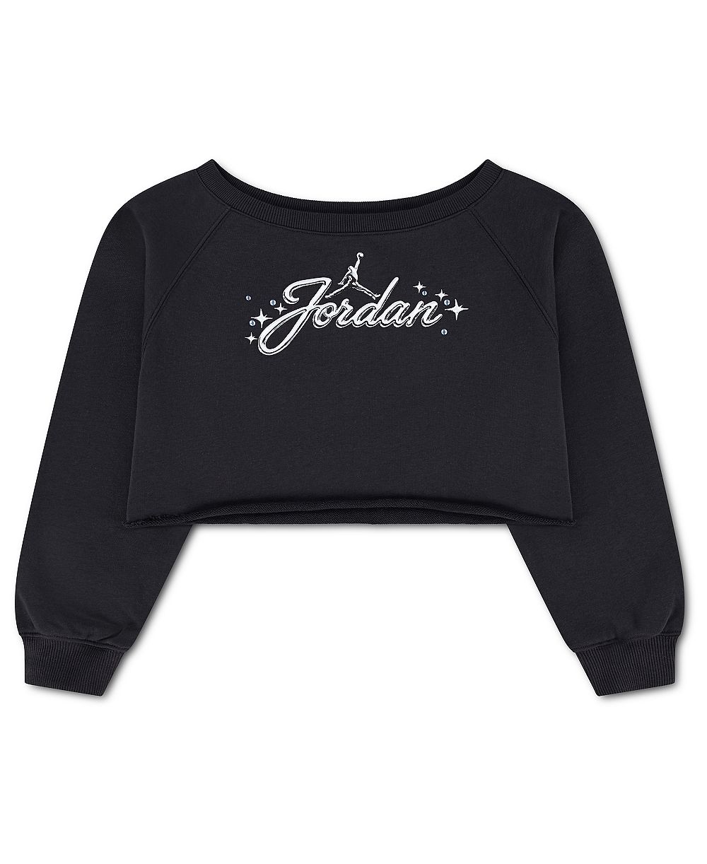 Детский свитшот Jordan 7-16 Rebel Rose Fleece Long-Sleeve