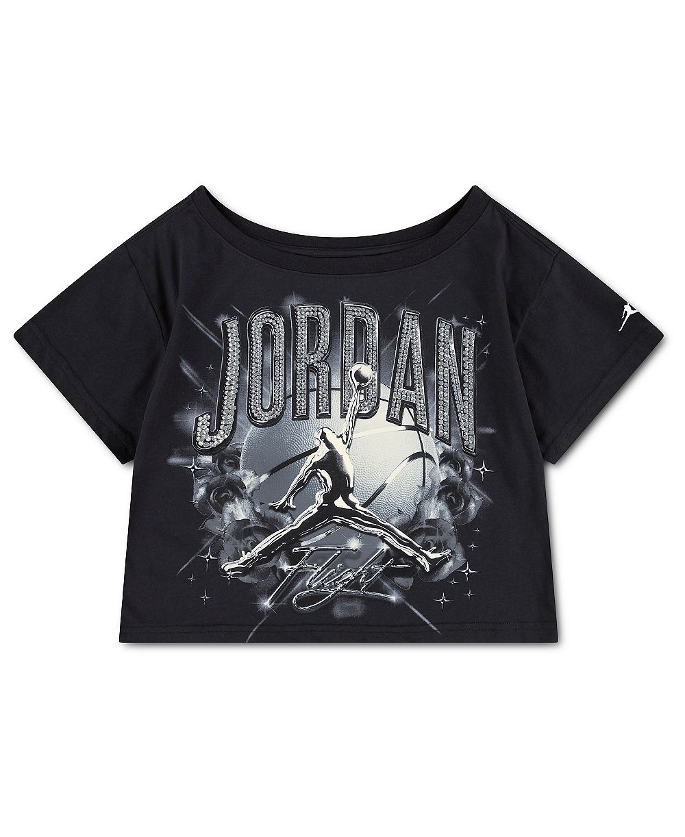 Jordan Girls' 7-16 Graphic Short-Sleeve T-Shirt