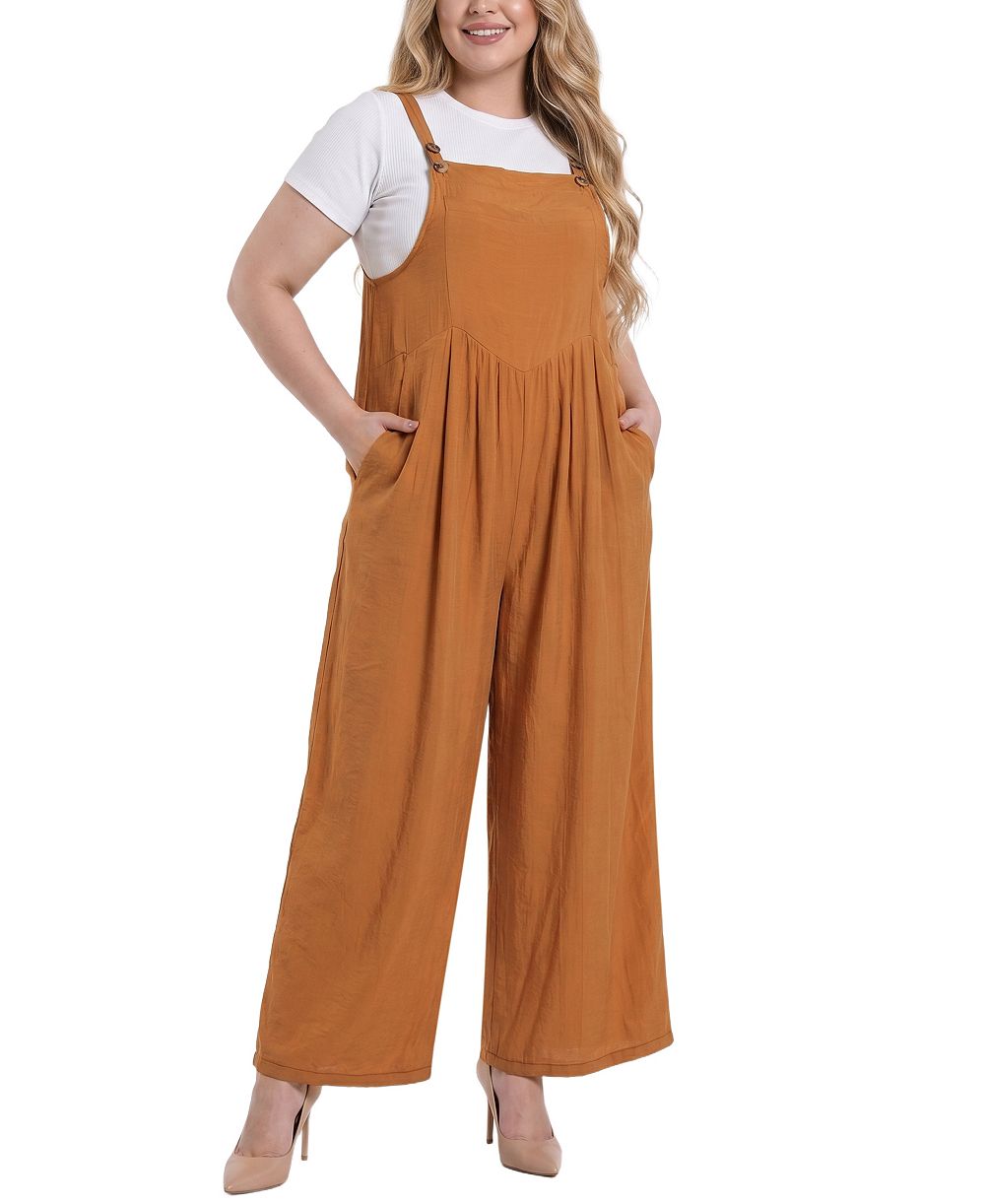 NY Collection Plus Size комбинезон без рукавов