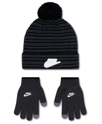 Nike детский комплект из шапки с помпоном и перчаток для мальчиков 8-20 лет, 2 предмета