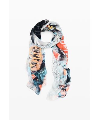 Desigual Women's Rectangular patterned foulard
