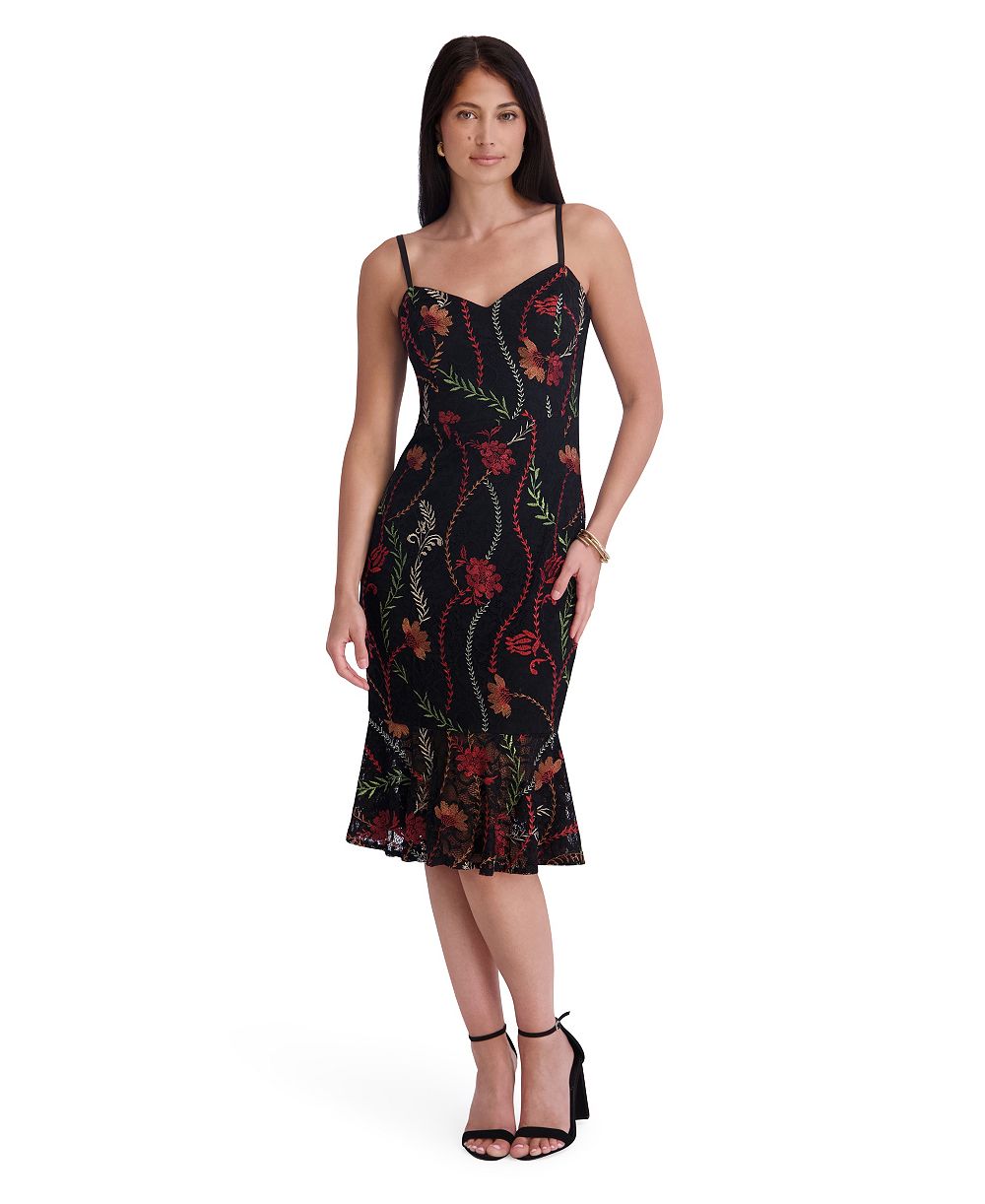 Женское миди-платье Siena Sweetheart Neck Embroidered Lace