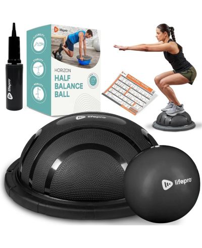 Lifepro Half Balance Ball Trainer – Stability Balance Ball for Exercise, Non-Slip Balance Workout Equipment for Home Gym Balance Training