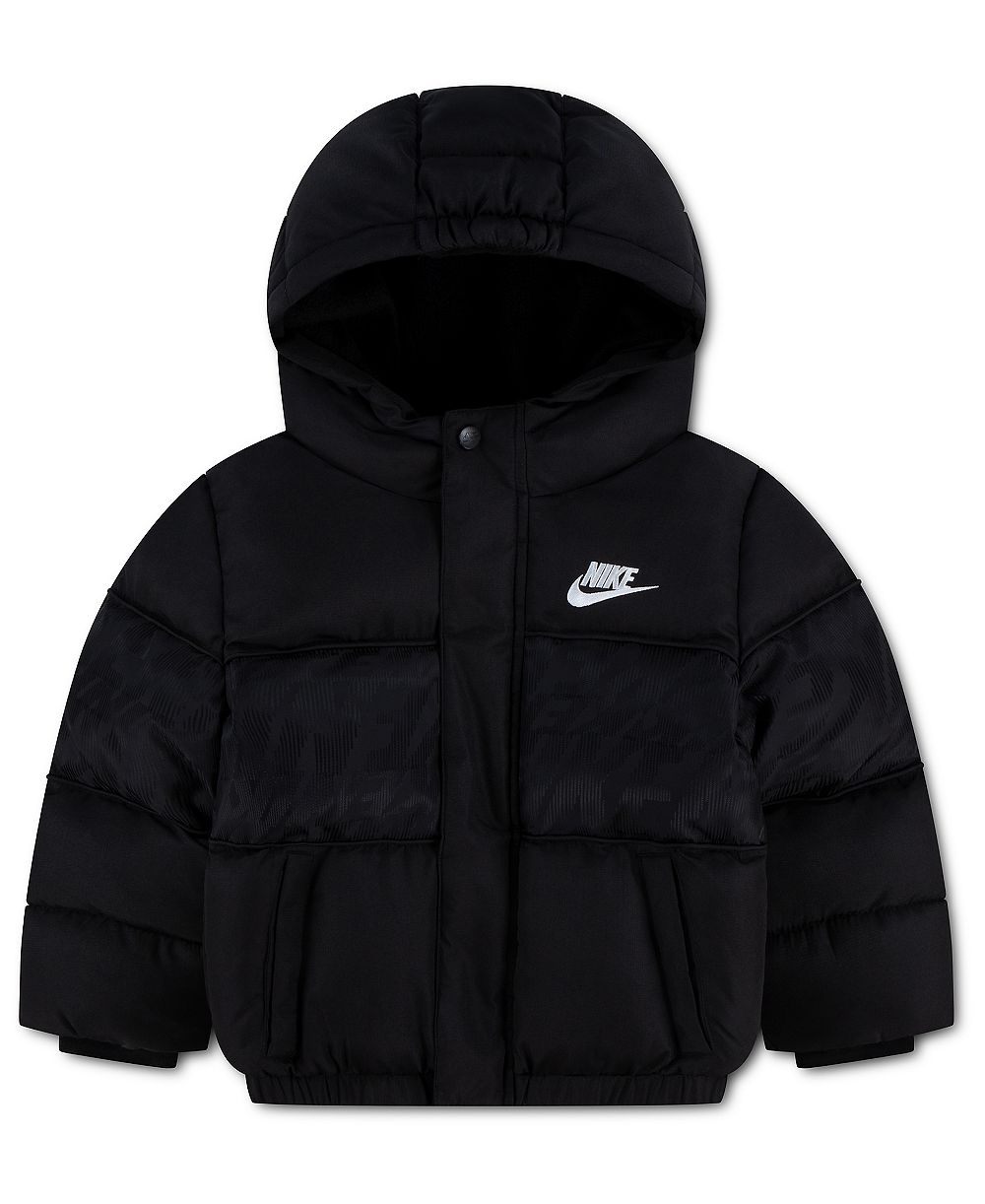 Пуховик Nike для малышей 2T-4T с логотипом Jacquard