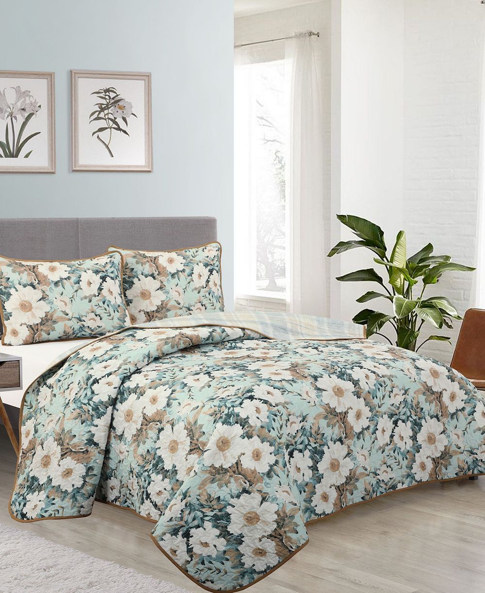 Stratford Park стеганое покрывало Rosa Floral 3-Piece Set, Queen