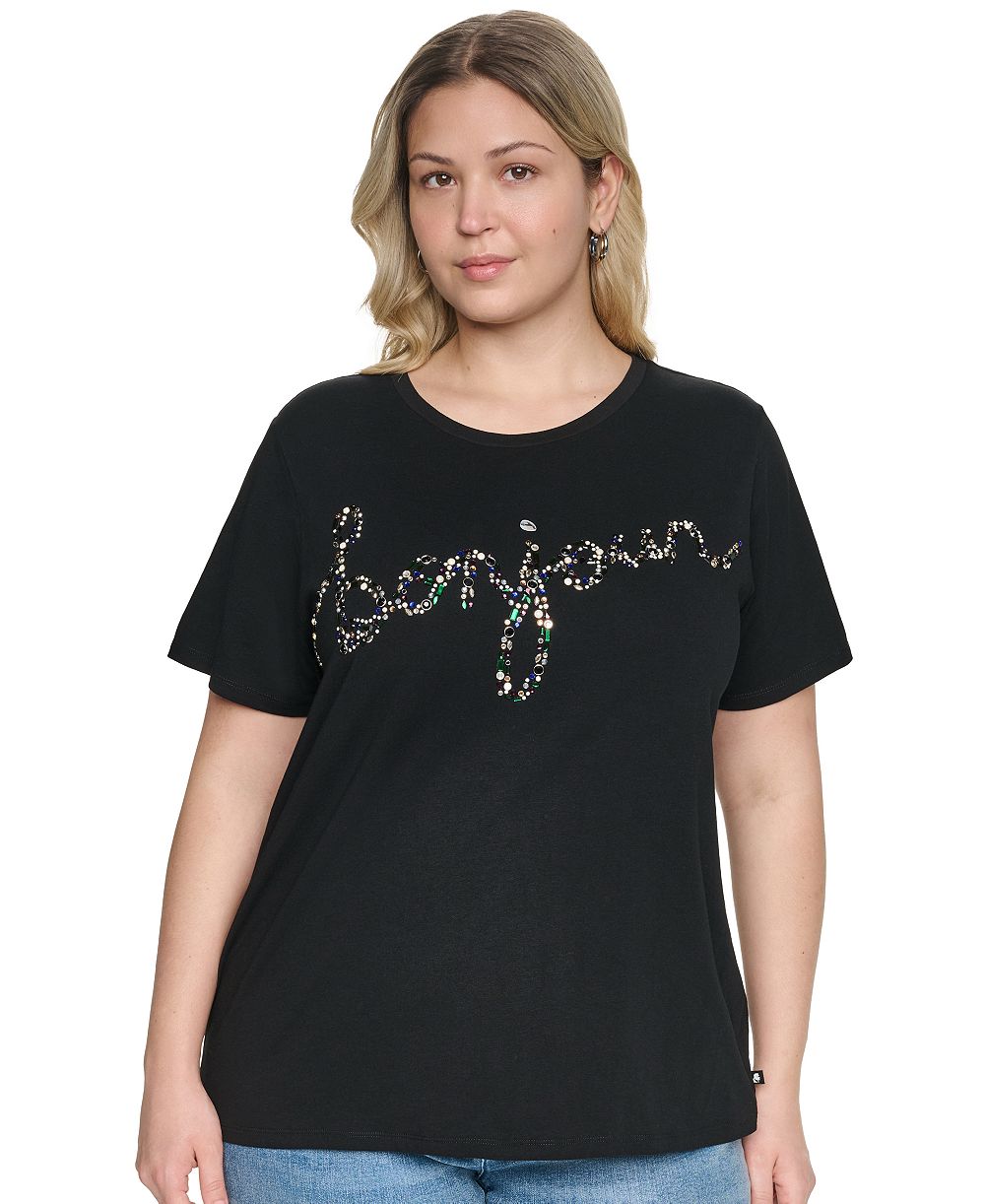 Футболка KARL LAGERFELD PARIS Plus Size Short-Sleeve