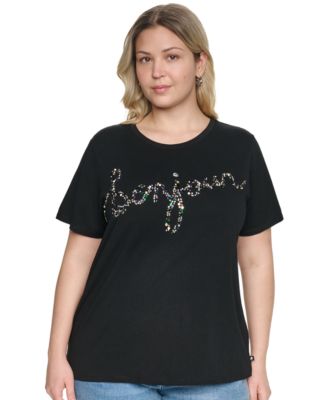Футболка KARL LAGERFELD PARIS Plus Size Short-Sleeve
