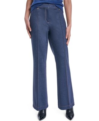 Женские брюки KARL LAGERFELD PARIS Straight-Leg Mid-Rise