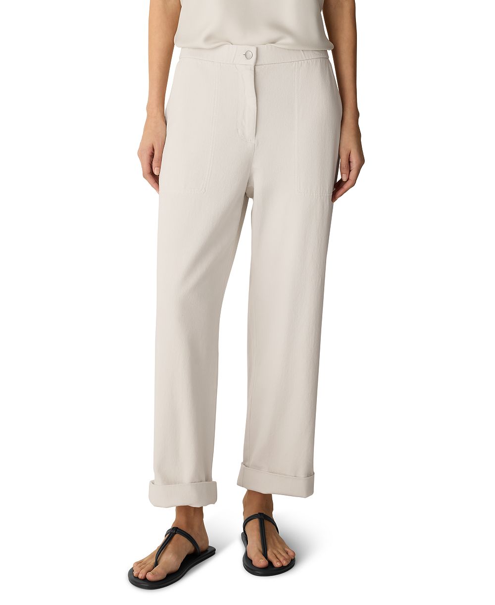 Брюки Eileen Fisher Petite Straight Ankle, высокая талия