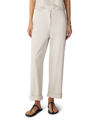 Брюки Eileen Fisher Petite Straight Ankle, высокая талия