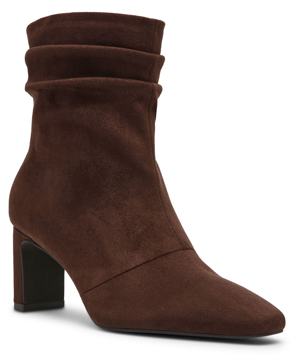 Anne Klein Women's Cabrini Block Heel Square Toe Booties