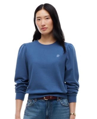 Женский потайной свитшот Tommy Hilfiger с надписью и пышным рукавом