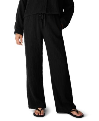 Женские хлопковые брюки Eileen Fisher с высокой посадкой и прямым кроем