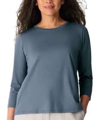 Женская футболка Eileen Fisher Crewneck 3/4-Length Sleeve