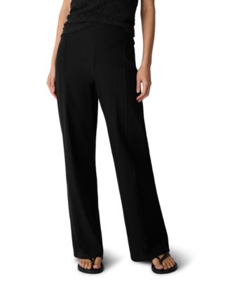 Женские брюки Eileen Fisher с высокой талией и широкими штанинами