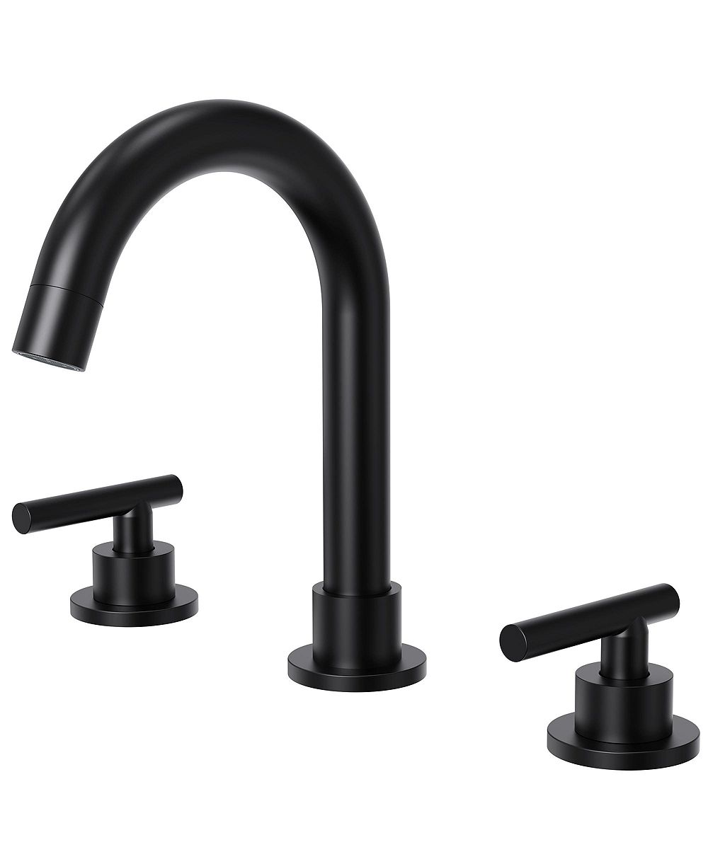 EVERSTEIN Widespread Bathroom Faucet 3 Hole 2-Handle Bathroom Sink Faucet with Drain Assembly