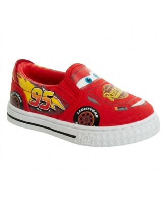 Детские кеды Disney Pixar Cars Lightning McQueen Canvas Casual и Comfortable Slip On (Toddler Sizes 7-10/ Little Kid Sizes 11-12)
