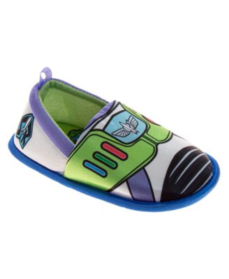 Disney Toy Story Woody and Buzz Boys' 5-12 Slippers Plush, Warm, and Soft House Shoes Toddler and Little Kid