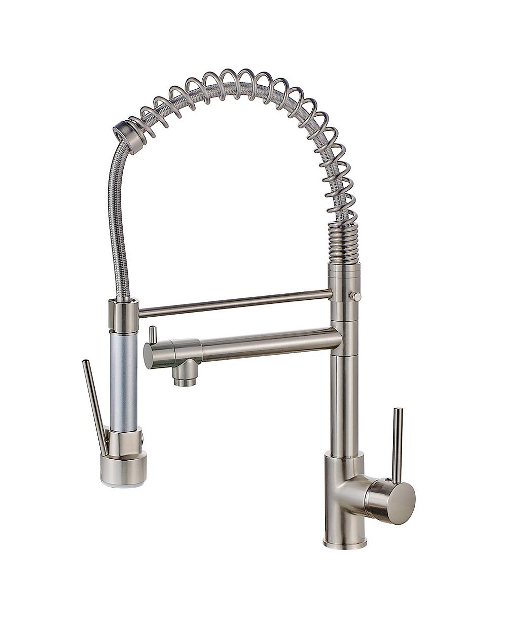 PHYING Kitchen Faucet with Pull Down Sprayer Brushed Nickel Stainless Steel Single Handle Kitchen Sink Faucets