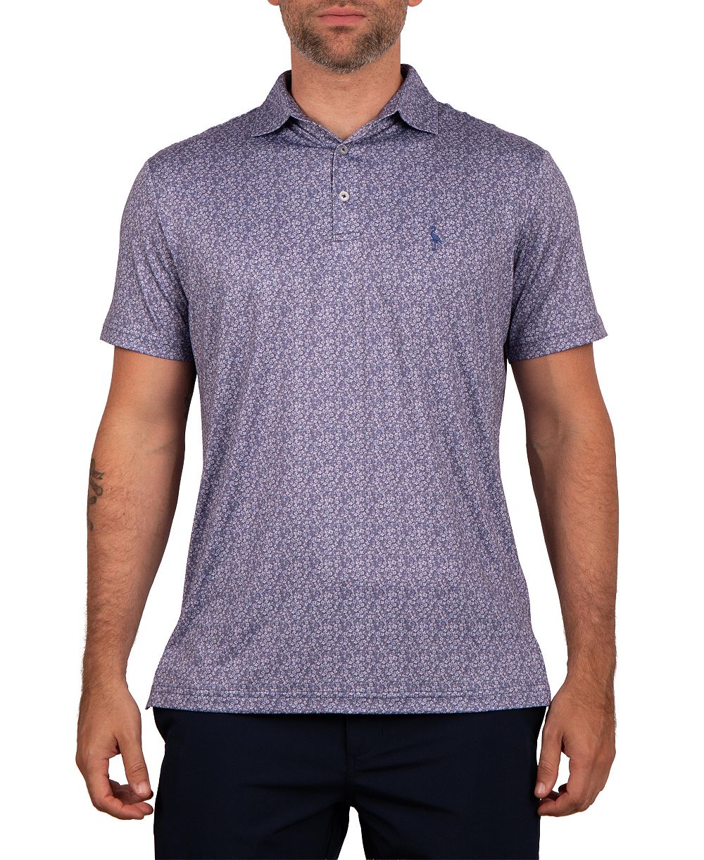 Tailorbyrd Men's Mini Ditsy Performance Polo