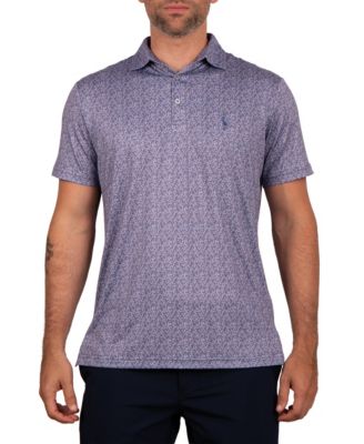 Tailorbyrd Men's Mini Ditsy Performance Polo