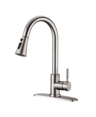 PHYING Pull Down Kitchen Faucet with Sprayer Stainless Steel Brushed Nickel