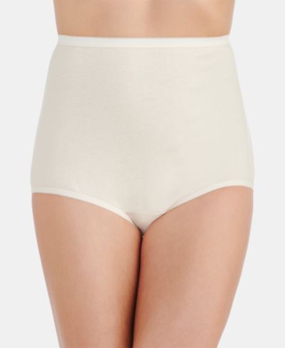 Vanity Fair Lingerie Women's Perfectly Yours Cotton Classic Brief Underwear 15318