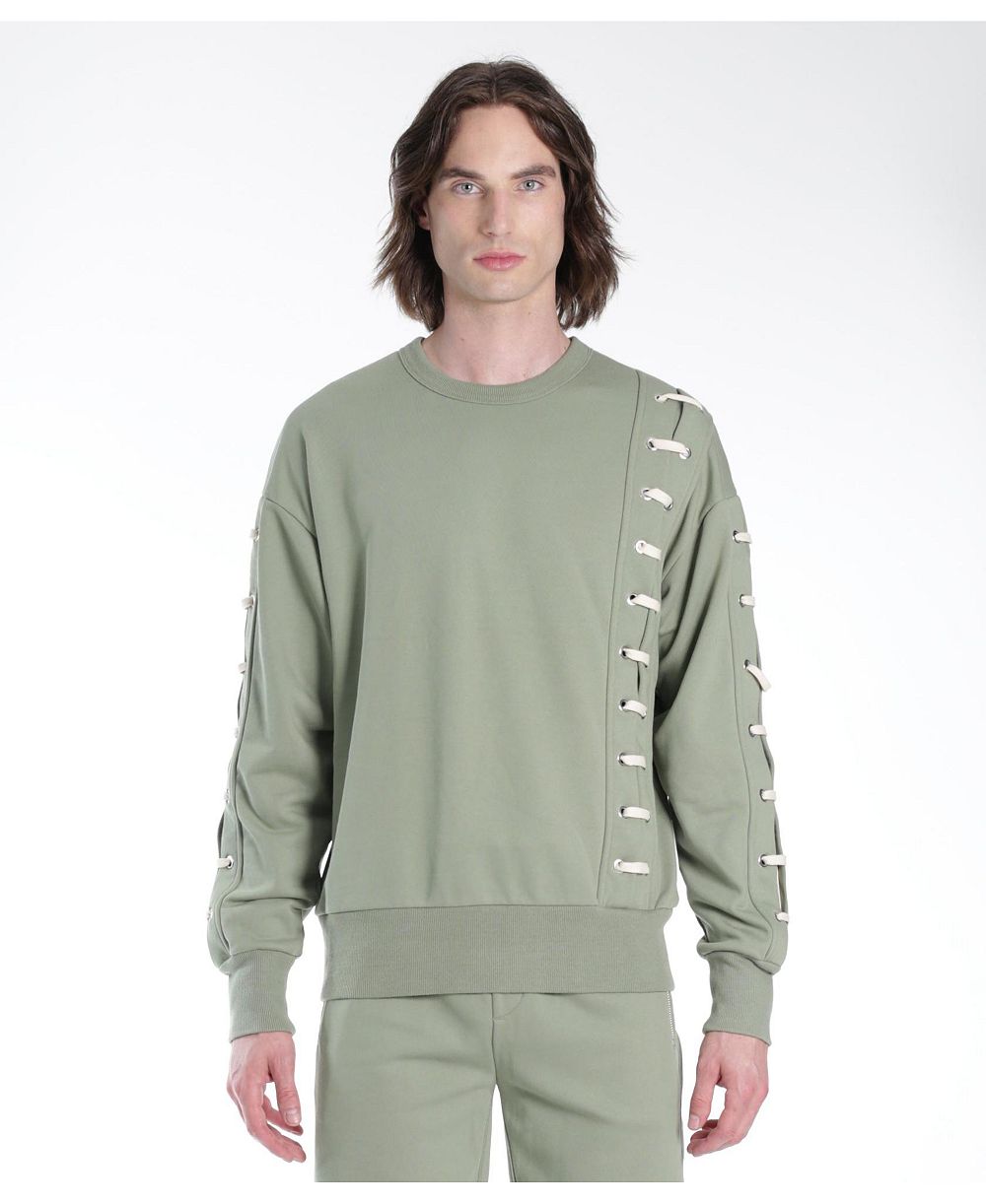 Hvman Chosen To Prevail x Cult Мужской свитшот Crew в цвете Aspen Lace