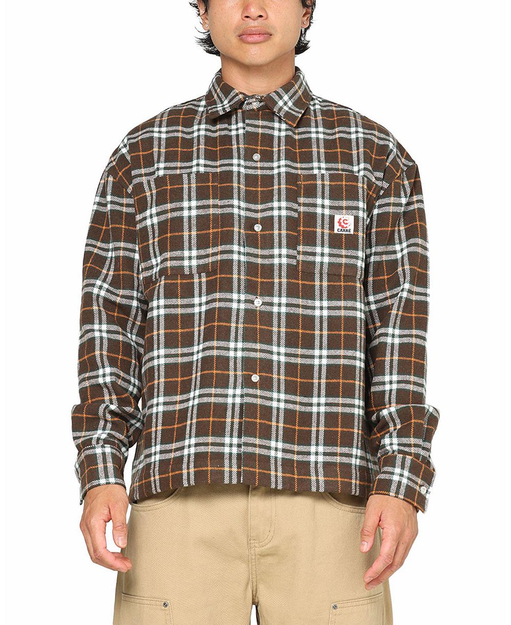 CARRE Men's Workwear Long Sleeve Button Up Shirt