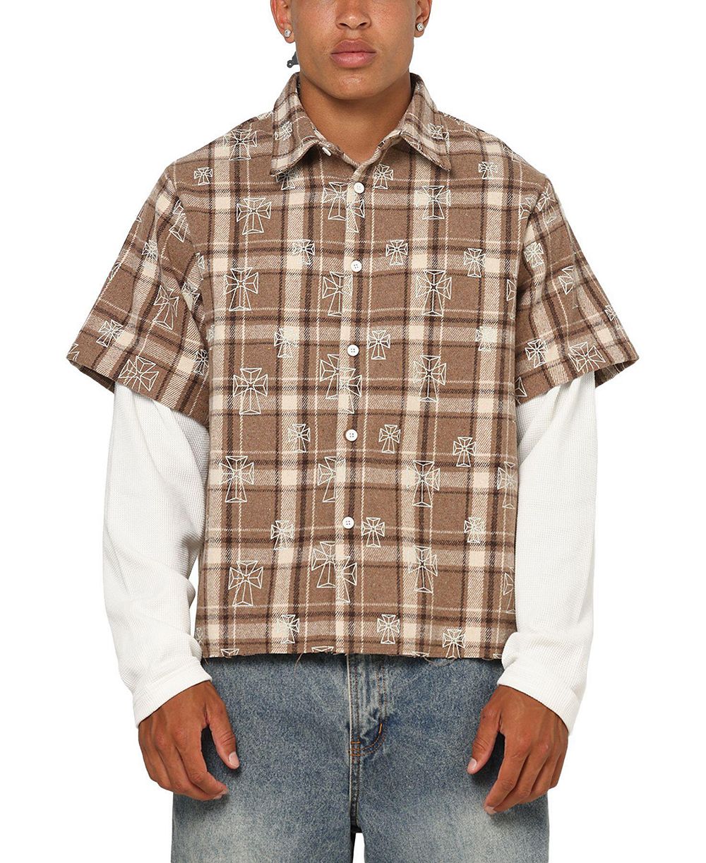 Мужская рубашка SAINT MORTA Sanctuary Layered Button Up