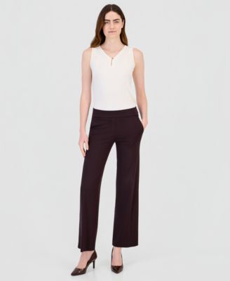 Брюки Anne Klein Women's Wide-Leg Pull-On