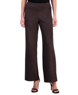 Брюки Anne Klein для женщин, широкие, из замши Scuba, на резинке