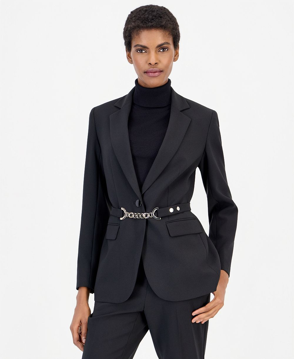 Anne Klein Женский приталенный блейзер с воротником Notch Collar