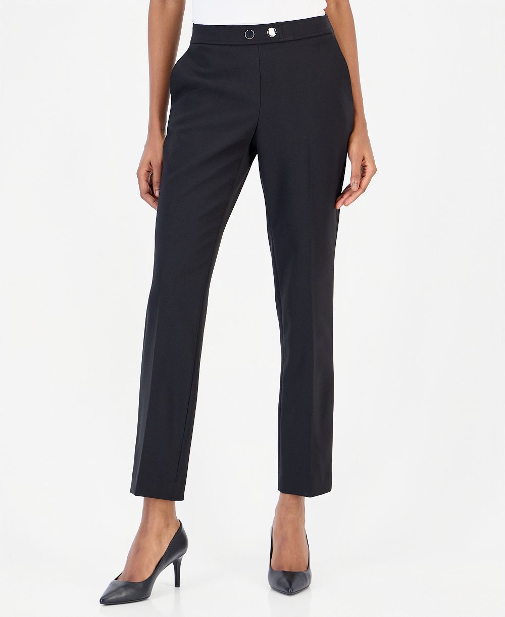 Женские брюки Anne Klein Mid-Rise Straight-Leg