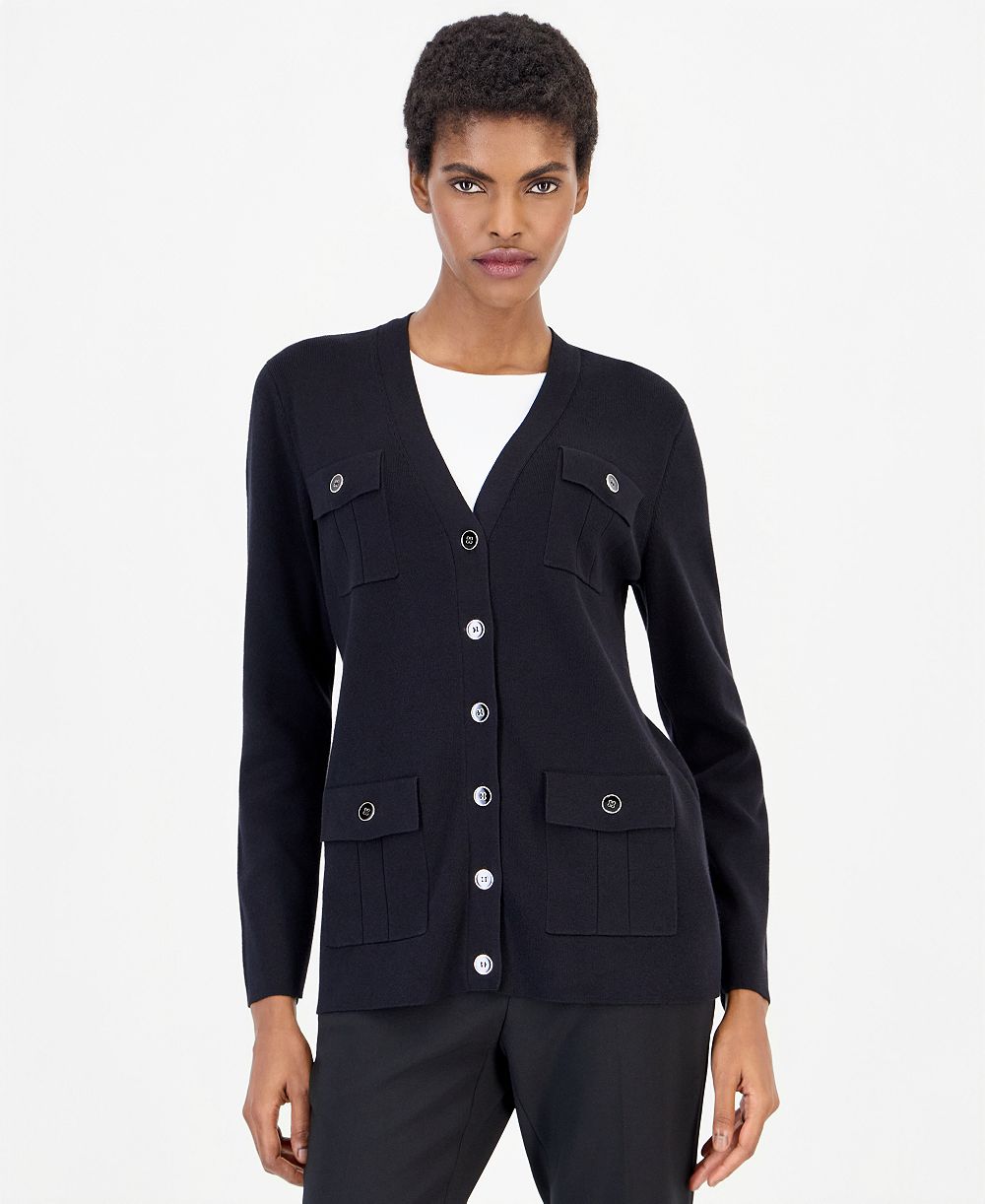 Anne Klein Женский кардиган Four Patch Pockets
