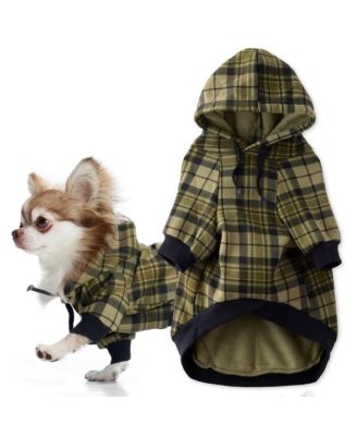 Olive chesterfield plaid