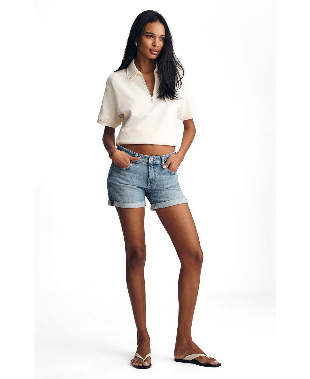 Женские шорты Mavi Jeans Julia Mid Rise Relaxed Lt Brushed Flex Blue