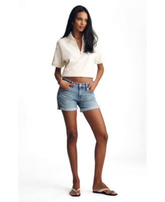 Женские шорты Mavi Jeans Julia Mid Rise Relaxed Lt Brushed Flex Blue