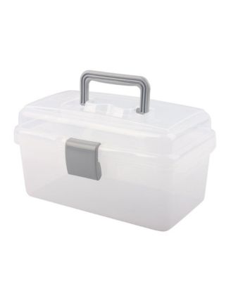 XDOVET Plastic Storage Box With Handle And Latch