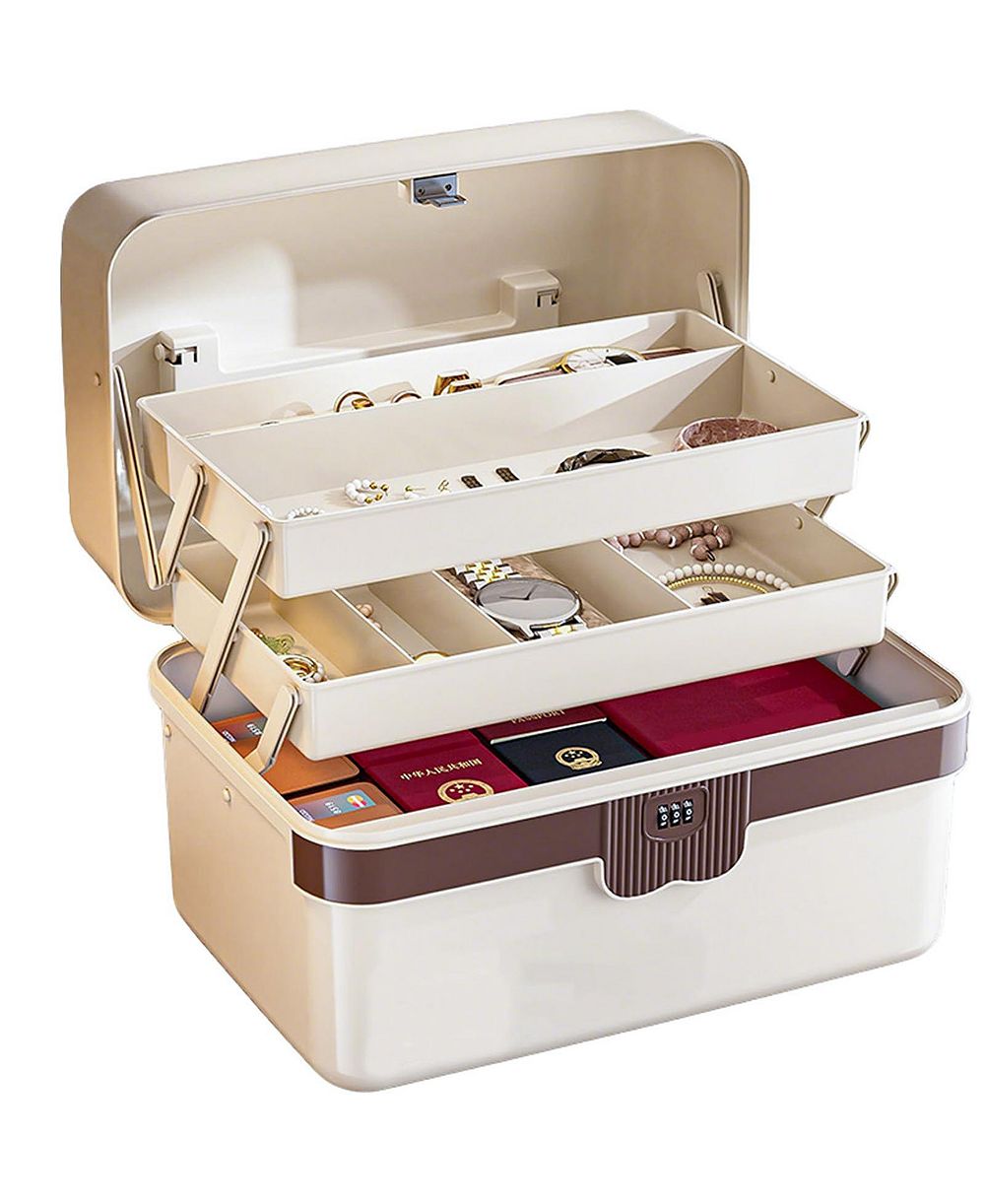 XDOVET Plastic Tackle Box 3-Layer Organizer